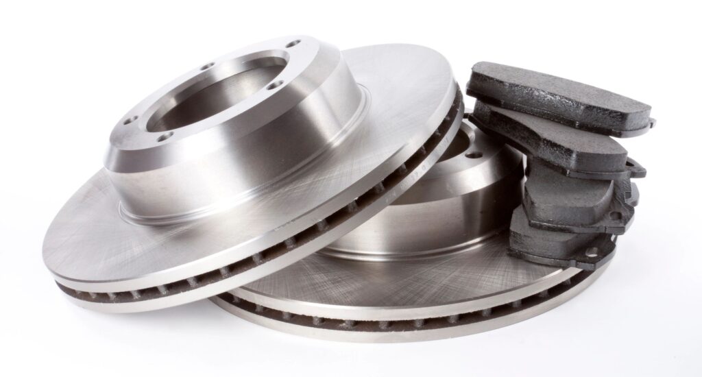 Brand new, premium replacement brake rotors ready for installation at EZ Brake Service to ensure safe, smooth, and reliable stopping power.